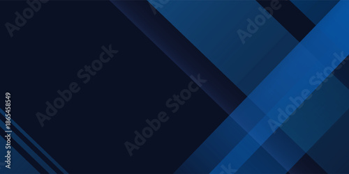 Blue black abstract background geometry shine and layer element vector for presentation design. Suit for business, corporate, institution, party.