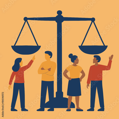 Justice People Consumer Rights Day Icon