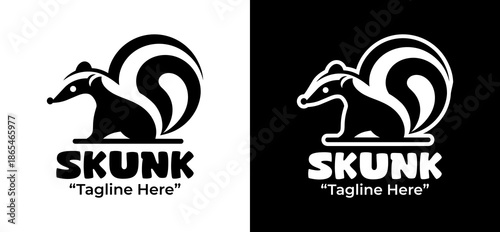 Skunk Logo Modern Minimalist Nature Identity