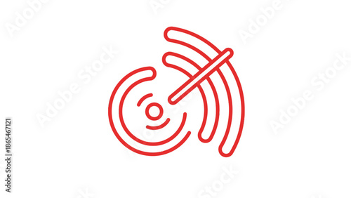 Paintbrush with brown paint dripping on white background.