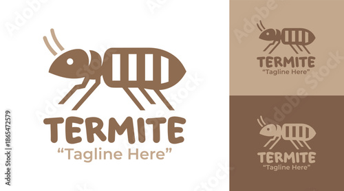 Termite Logo Modern Minimalist Environmental Identity