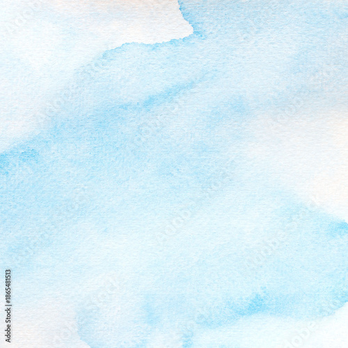 a blue sky watercolor closeup.
