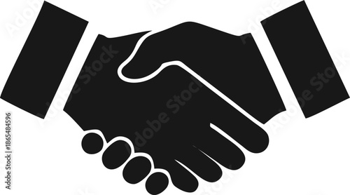Business Handshake Cooperation Vector Illustration
