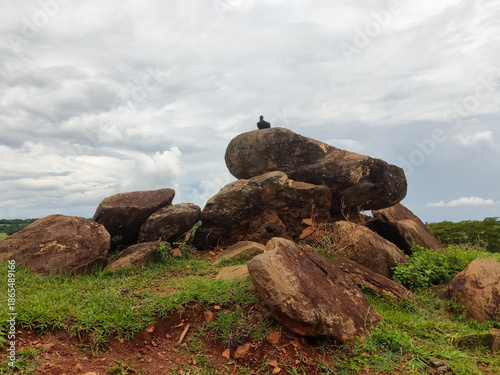 rocks and sky