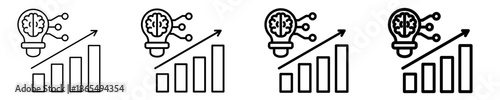 Business Intelligence  Icon Set Different Style Collection
