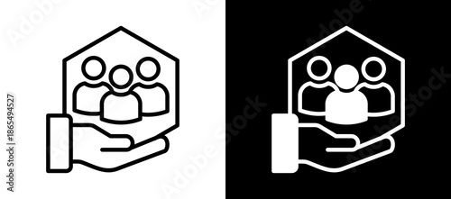 Community whiteblack icon