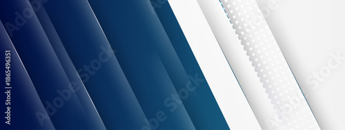 Abstract modern background with blue and white geometric shapes is perfect for web design, presentations, posters, and digital artwork projects