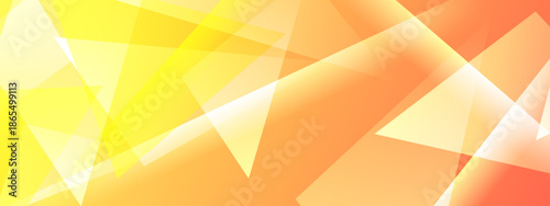 Abstract geometric design with light yellow and orange translucent shapes. Perfect for backgrounds, web design, or modern art concepts