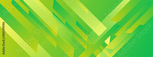 Abstract green angled lines with light and dark gradients suitable for backgrounds, web design, digital art, banners, and modern graphics