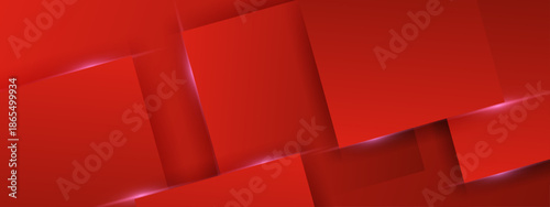 Red geometric design with light reflections, great for backgrounds, prints, and product packaging in need of a modern touch
