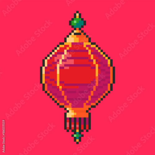 Pixel Art Chinese New Year Lantern Game Asset