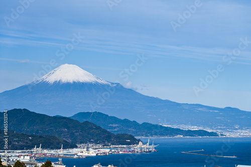  日本静岡県日本平からの富士山