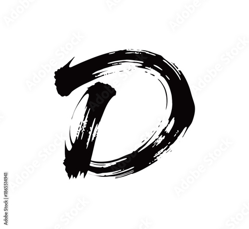 D矢量书法手写毛笔字
