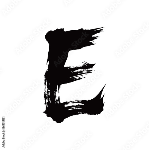 E矢量书法手写毛笔字
