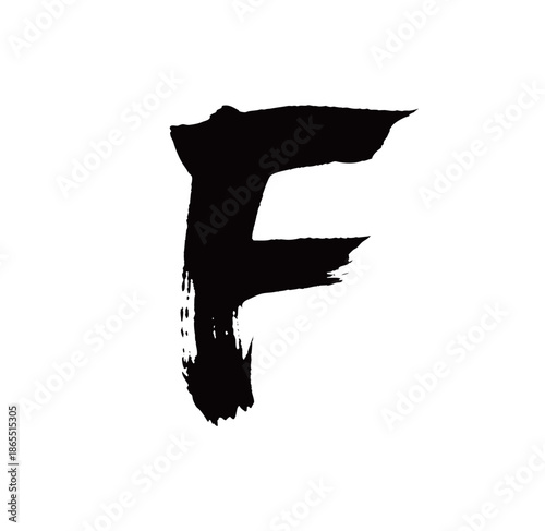 F矢量书法手写毛笔字
