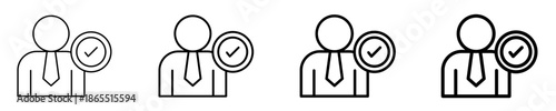 Job Interview  Icon Set Different Style Collection