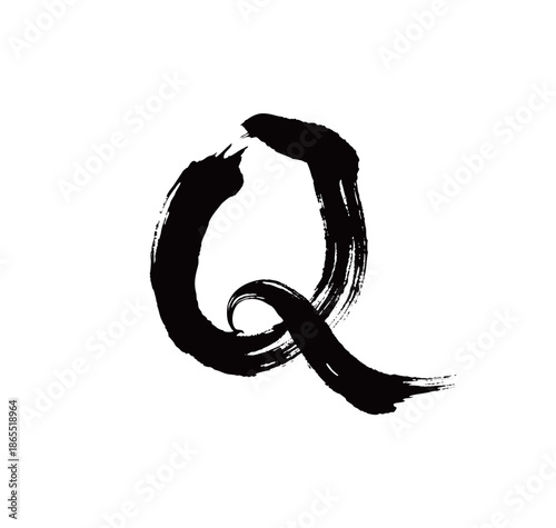 Q矢量书法手写毛笔字
