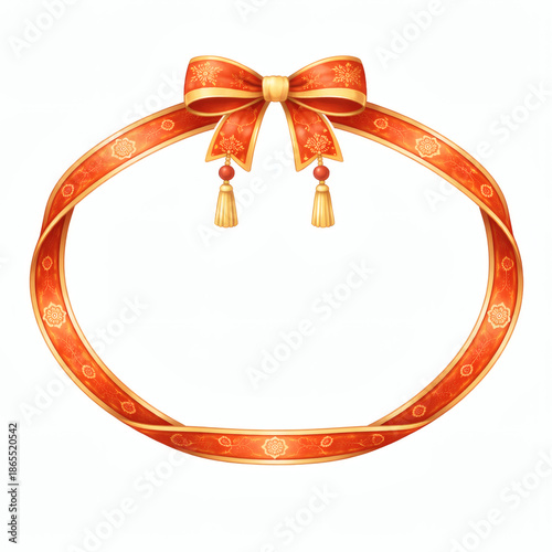 Elegant Ribbon Frame with B...