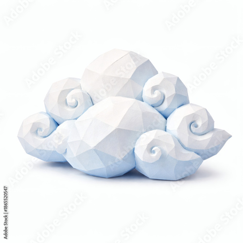 Cloud Sculpture: A stylized...