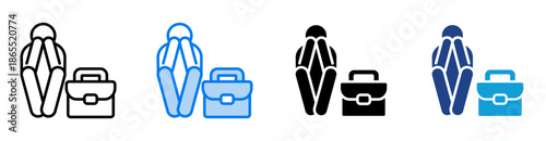 Sad icon set multiple style collection