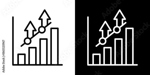 Depreciation Icon Of Line Black And White Style Vector Illustration