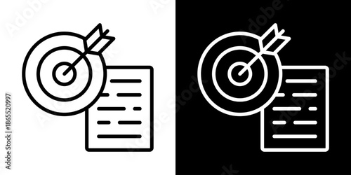 Define Icon Of Line Black And White Style Vector Illustration
