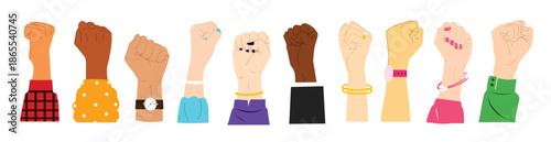  a powerful set of hand closed fist illustrations featuring