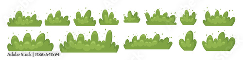 beautiful green bush clipart design illustration 