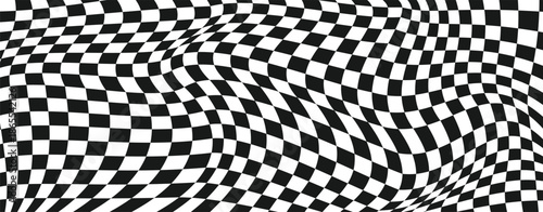 black and white trippy checkerboard background retro