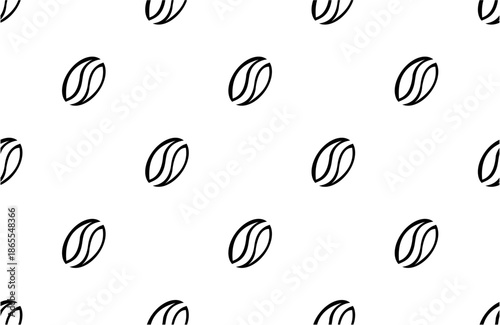 seamless pattern with coffee bean