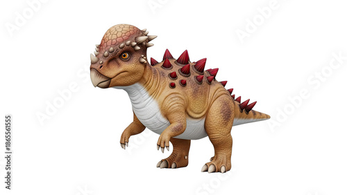 Stylized Pachycephalosaurus Dinosaur 3D Model