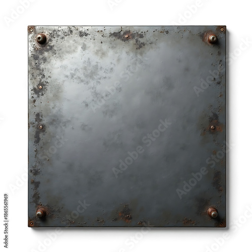 Rusted Metal Plate Surface