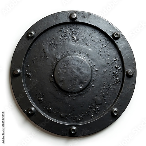 Shield Round Metal Plate
