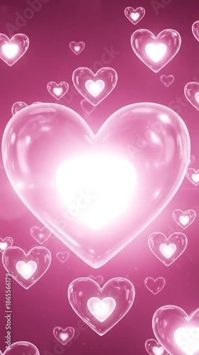Colorful Heart Background for Romantic Designs, Love Themes, and Celebrations
