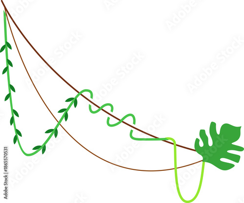 Vine Jungle Hanging Plant Element