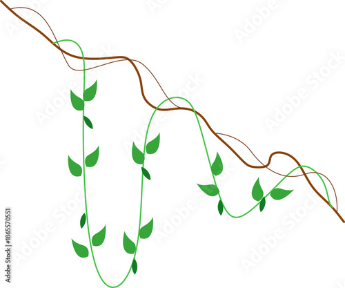 Vine Jungle Hanging Plant Element