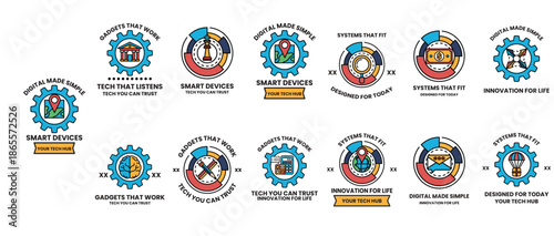 A set of logos for smart devices