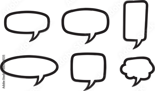 speech bubbles for comics or conversations