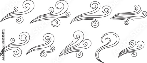 swirly line designs for graphic resources