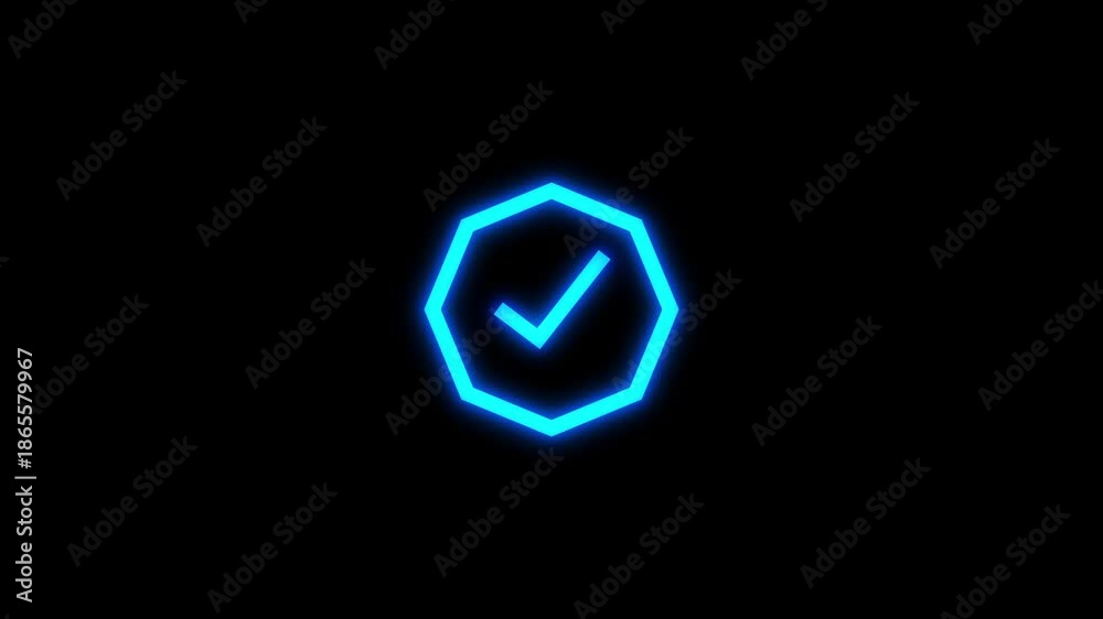 Approval check mark icon animation. Success tick mark icon animation ...