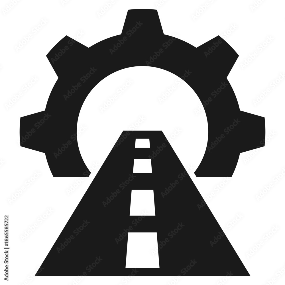 Fototapeta premium infrastructure glyph icon