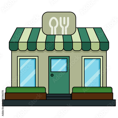 vector illustration of a restaurant
