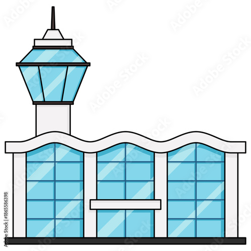 illustration of airport