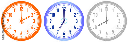 This essential icon symbolizes time management, scheduling, deadlines, punctuality, office hours, and 24-hour business concepts, Vector Illustration of Clock Face for Timing and Planning