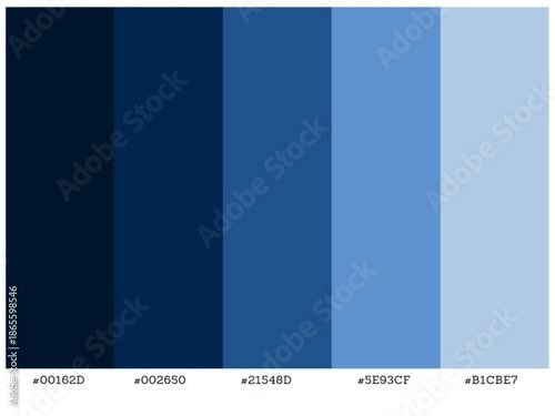 Visual gradient palette suitable for interior spaces fashion and web design