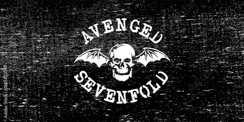 logo of the heavy metal band Avenged Sevenfold from Huntington Beach, California, United States of America. isolated vector