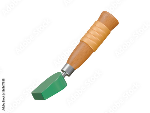 skiving knife icon 3d illustration render