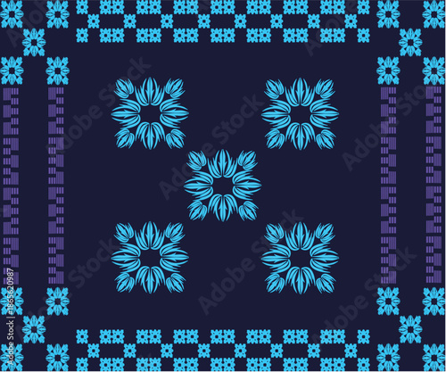 set of vector snowflakes