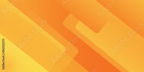 Abstract orange and yellow geometric background. Dynamic shapes composition. Cool background design for posters.