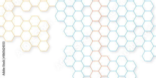 Futuristic hexagon pattern vector design. Hexagon concept design abstract technology background.